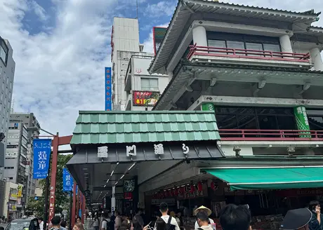 Departing from Kaminarimon Gate