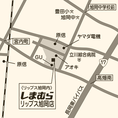 しまむらリップス旭岡店の店舗情報 しまむらグループ